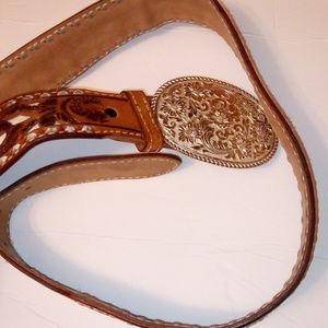 WRIGHT BELT WITH CRUMRINE BELT BUCKLE
